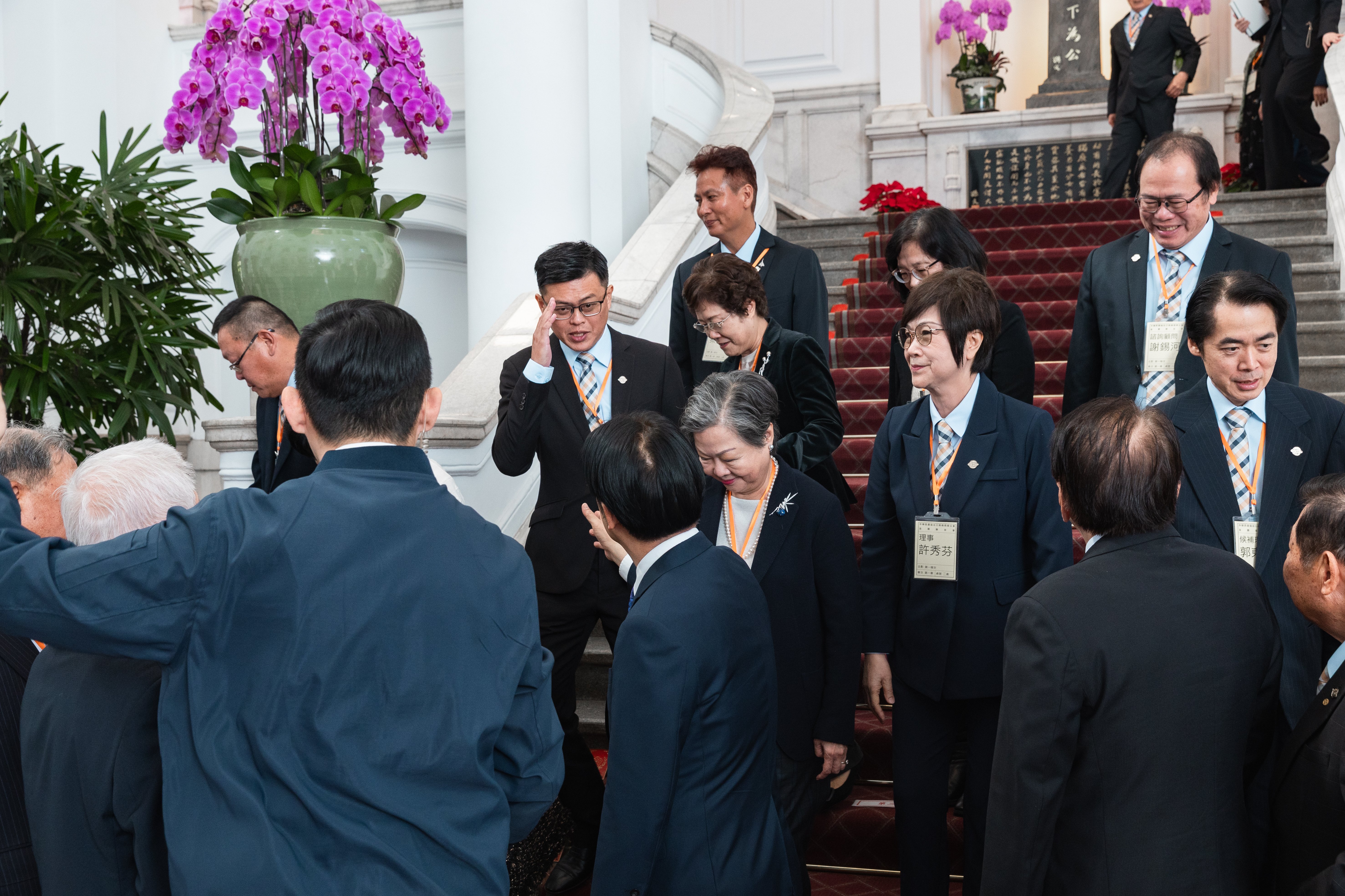 1140105 廖年亨理事長率領本會理監事入府晉見總統