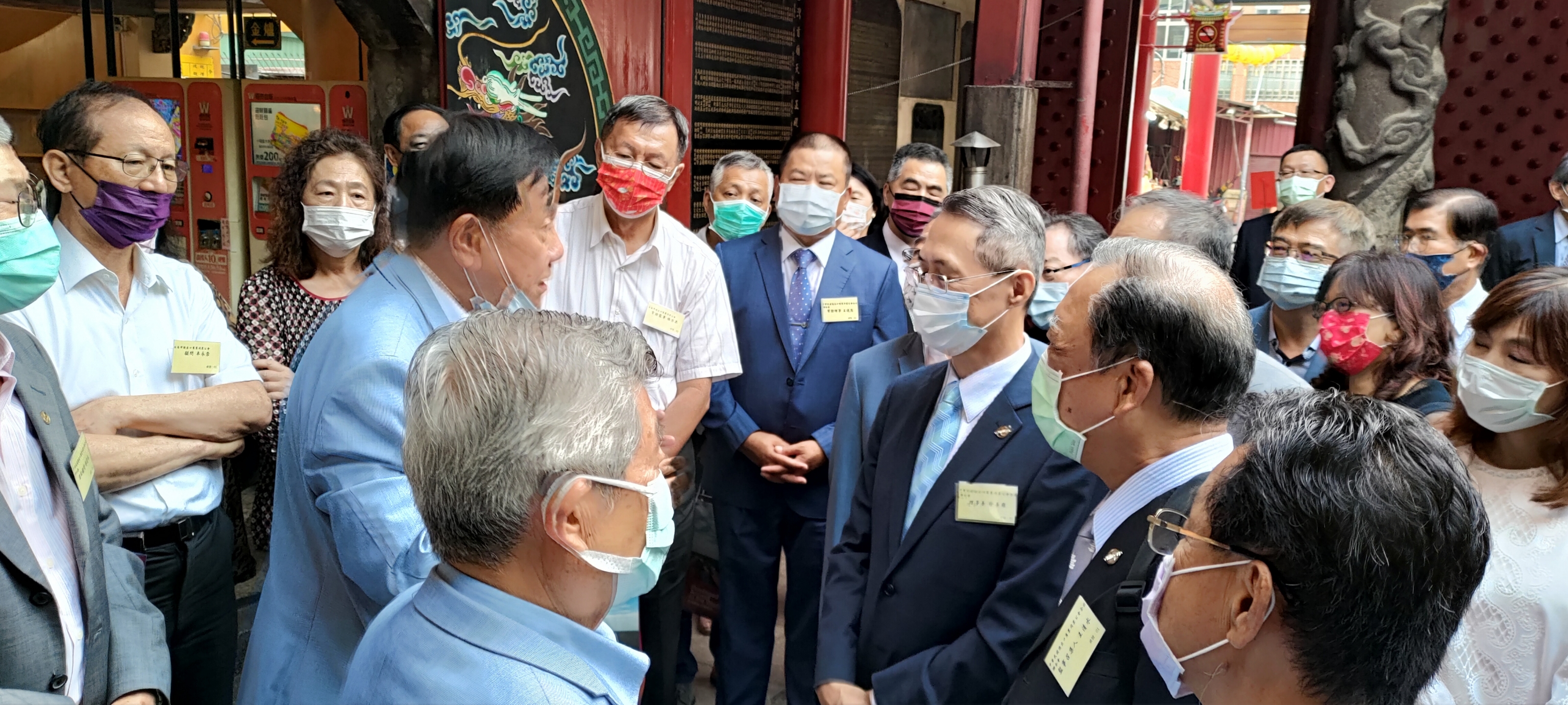 本會第一屆第十次理監事會聯席會於110年4月29日在台南首廟天壇舉行